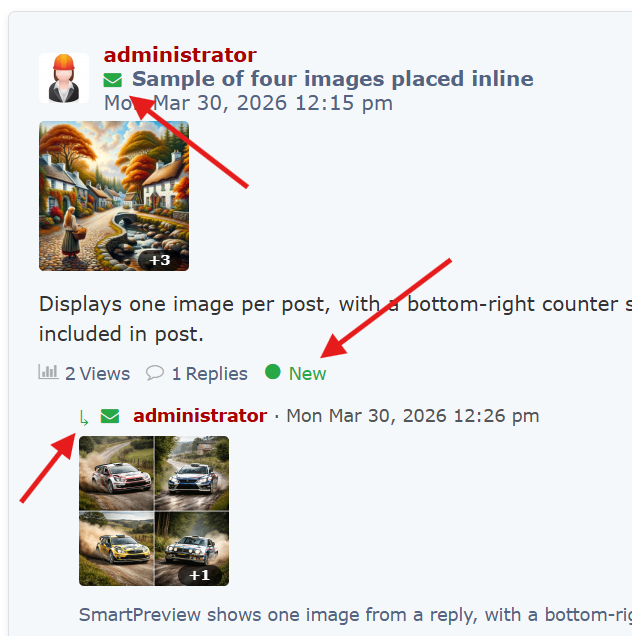 New Post with Unread Reply
